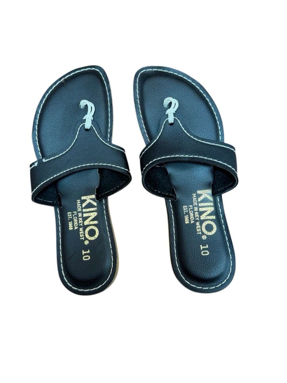 KINO Sandals Women's Choice Leather Ladies Lily Sandal Flip Flops Size 10